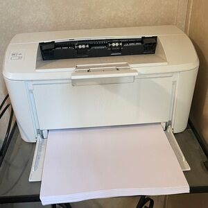 HP White Compact Laser Printer